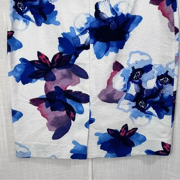 Banana Republic‎ Celia Watercolor Floral Pencil Skirt Size 12 - Picture 11 of 13